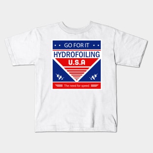 Hydrofoiling USA Kids T-Shirt